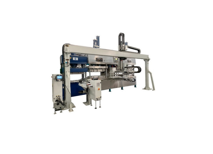 Fully Automatic Pulp Tableware Production Line With Horizontal Walking Robot Arm