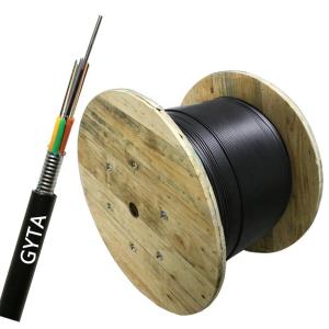 China Outdoor GYTA Double Armored 24 Core Single Mode Optical Cable wholesale