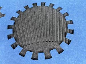 China Anti Bacteria Upholstery Fabric Wrapped 3D Acoustic Wall Panels wholesale
