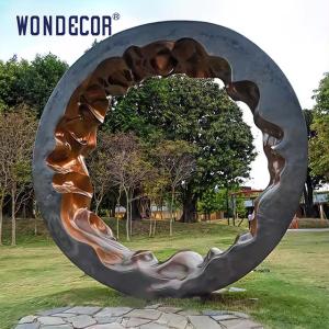 China Large Outdoor Public Art Abstract Copper Ring Sculpture wholesale