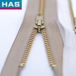 Customizable Metal Zippers Durable Brass Teeth Zippers Auto Lock