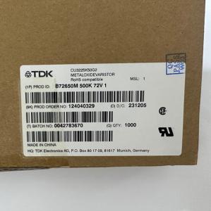 China B72650M0500K072 CU3225K50G2 TDK / EPCOS Varistors 50VAC 10% 3225mm 100% Original And Imported wholesale