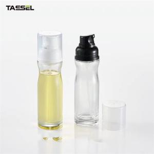 China 200ml Clear Oil Spray Glass Bottle Adjustable Dosage For Food Cook wholesale