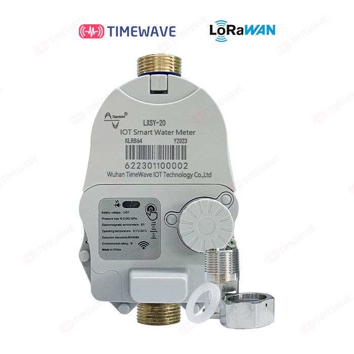 Lorawan Wireless Cold Hot Water Flow Meter Remote Control With / Without Valve