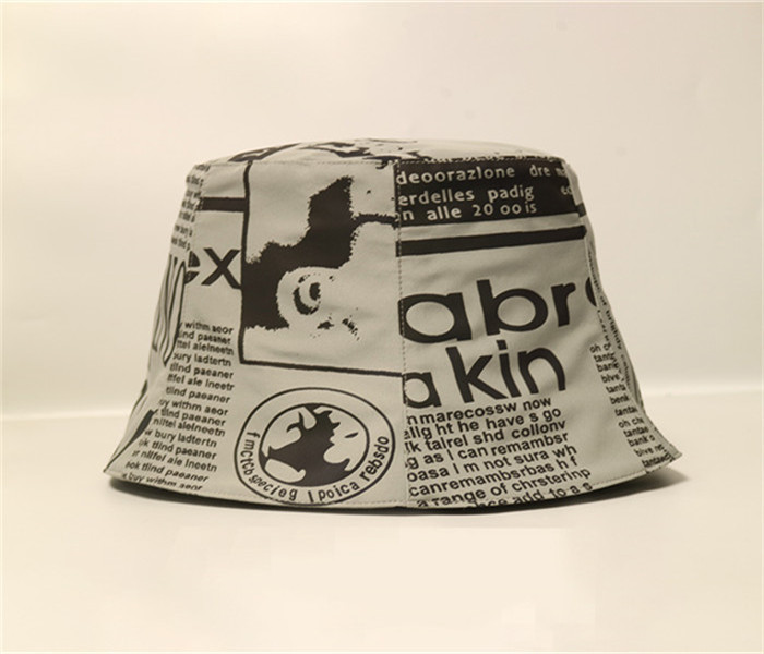 New Style ACE Unisex Custom Graffiti Paint-splashing Style Design Logo Soft Bucket Fisherman Cap Hat