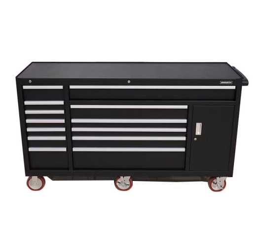 Garage Store Tools Silver 56" Heavy Duty Steel Rolling Tool Box Metal Garage Tool Cabinet
