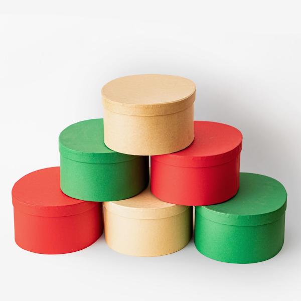 Christmas Oval Cookie Candy Gift Box Set Premium Handmade Pastry Packaging