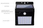 Yard Solar Sensor 4.5H 7000K LED Fence Light