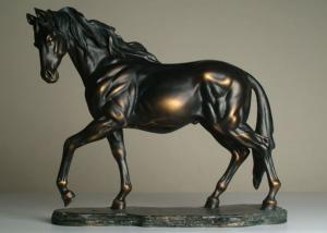 China Life Size Antique Bronze Horse Sculptures , Hotel Decoration Outdoor Horse Sculpture wholesale