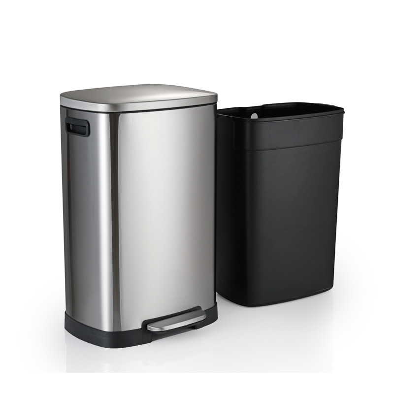 Hotel Recycled Stainless Steel 13 Gallon Trash Can