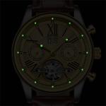 Brand KINYUED fashion mens wind up use hand water resistant tourbillon automatic