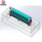 Long Shape Product Boat Kayak Rock And Roll Rotomolding Machine For Water Tank