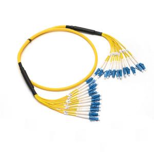 China LC-LC / SC-SC SM MM Fiber Optic Patchcord 12 Cores Breakout Fiber Cable wholesale