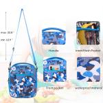 Lightweight Boys Camo Insulated Lunch Bags With Shoulder Straps