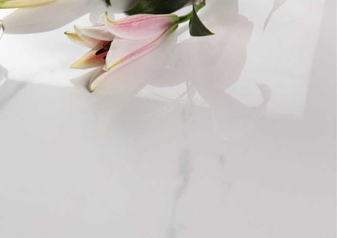 Glazed Large Format Porcelain Tile , Marble Effect Ceramic Floor Tiles