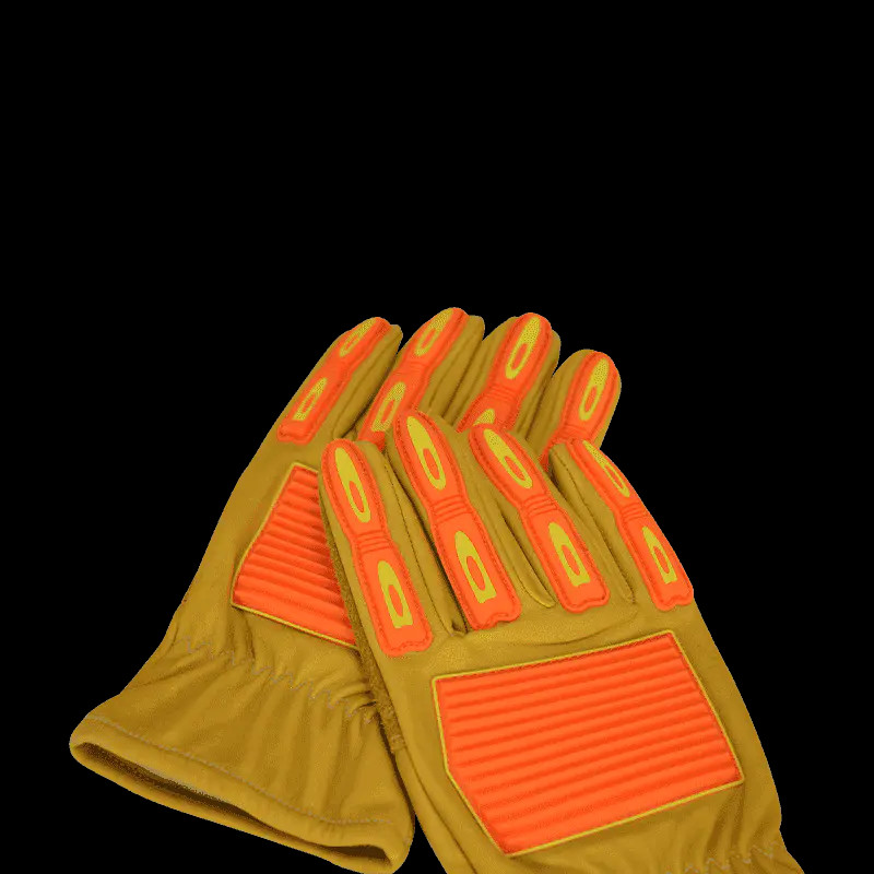 Waterproof Oil Resistant flame resistant Anti-impact Cowhide Glove, fire resistant glove, fire resistant cowhide leather glove
