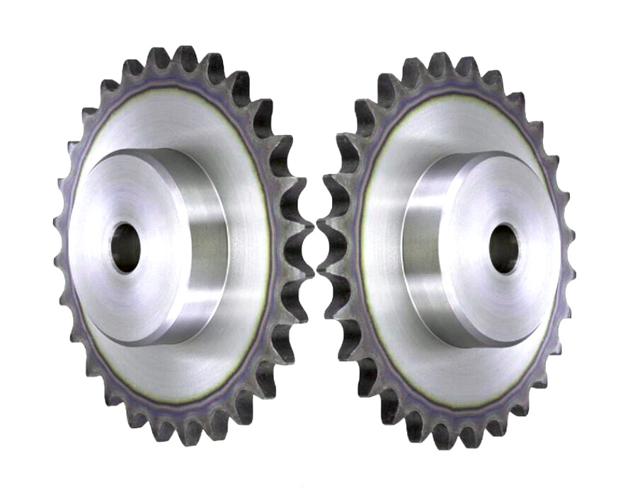 24A10T Blacken Treatment Harden Tooth C45 steel large platewheels roller chain sprocket