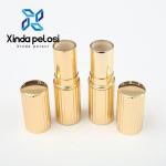Custom Luxury Metal Gold Aluminium Empty Lipstick Tube Container Plastic