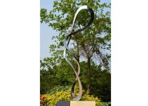 China Attractive Contemporary Art Stainless Steel Abstract Sculpture For Garden Decoration wholesale