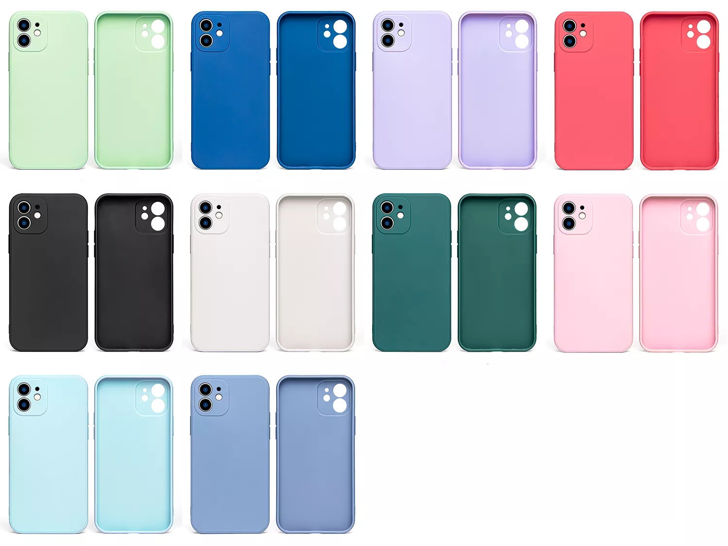 Mobile Phone Cases Frosted Rubber Shockproof Matte Soft Tpu Liquid Silicone Back Cover For Iphone 13 14 Pro Max