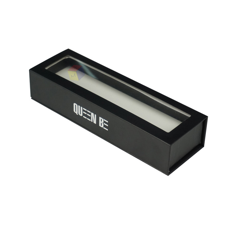 Private Label Fake Nail Packaging Boxes Magnetic Closure With Clear Pvc Window