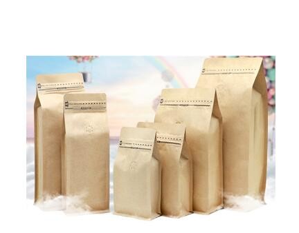 Factory supply doypack pouch stand up kraft paper bags/zipper paper packaging bag