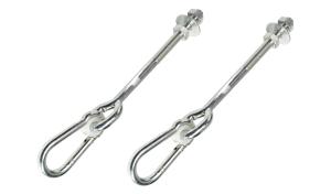 China Outdoor Carbon Steel Swing Hanger Hook With Long Screw Carabiner Hook Swing Accessories wholesale