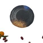 Restaurant Personalised Melamine Round Plate Anti Scratch Galaxy Pattern