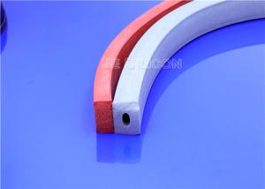 China Heat / Fuel Resistant Silicone Sponge Rubber Strips High Pressure Flexible Extrusion wholesale