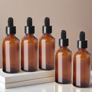 China Wholesale Brown Glass Dropper Bottle 30ml for Essential Oil Blends, Glass Bottle With Labeling wholesale