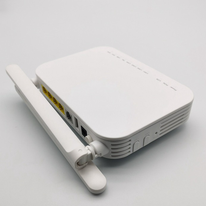 FTTH GPON ONU ONT 2.4G WiFi 1GE 3FE 1TEL Hisilicon Optical Network Terminal