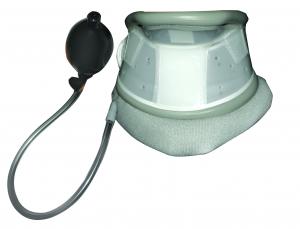 China Grey Relieves Neck Pneumatic Medical Cervical Collar With Chin Support on sale