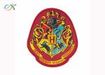 Round Clothing Wovene Iron On Embroidered Patches For Bags / Hats / Shirts