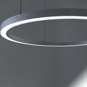 China Circular Strip Light Aluminum Channel Anodized 25*25mm LED Linear Profile wholesale