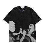 200gsm 300gsm 400gsm Men's Digital Print Vintage Acid Washed T-shirt Custom Logo