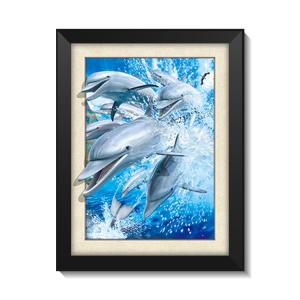 China Sea World Pictures Lenticular Printing Services 3D Picture House Decoration wholesale