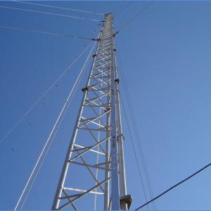 China wifi radio Communication Lattice Guyed Wire Tower wholesale