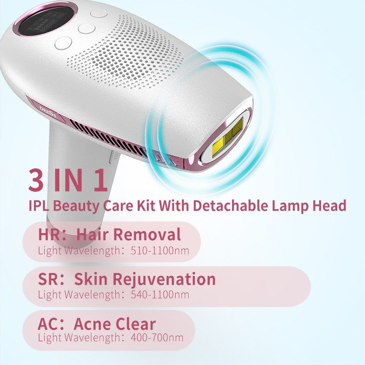 Deess Beauty Care Ice Cool IPL Hair Removal 3.1cm2 Laser Hair Removal Unlimited Flashes