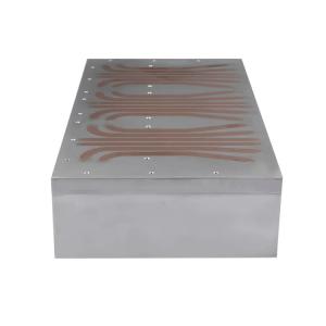 China Aluminum Copper 100mm Fluid Heat Dissipator With Aluminum Base 150W wholesale