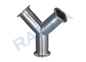 China Standard SUS 304 Stainless Steel Pipe Fittings Y Quick Loading Tee wholesale