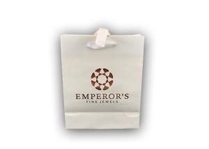 China Recyclable Present Paper Bag , Extra Large White Gift Bags Hot Stamp Logo wholesale