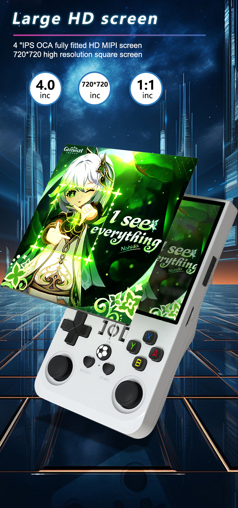 R36 max 4'' TV Classic Portable handheld open source retro game console for GBA arcade 30+ emulators