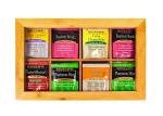 Non - Odor Bamboo Tea Bag Storage Box With Acrylic Cover BSC Approved