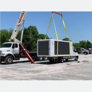 China 16ft Digital LED Advertising Box 3 Sides P6 LED Billboard Mounted on Truck wholesale