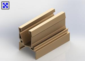 China OEM Gold Anodized Industrial Aluminum Profile 6063 Alloy T5 State wholesale