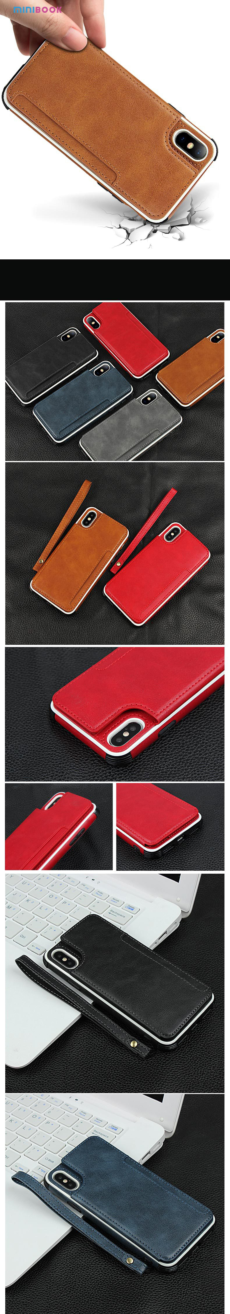 Top Grade Leather Wallet Phone Case for iPhone 13/14 Shockproof and Multi-functional