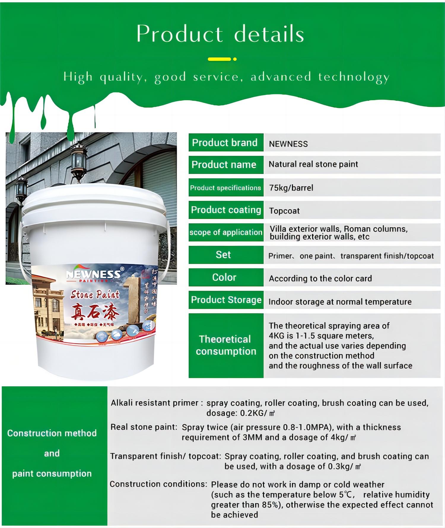 Top-Notch Asian Paints Eco-Friendly Wall Spray Stone Paint Aging Resistance 250 Hours