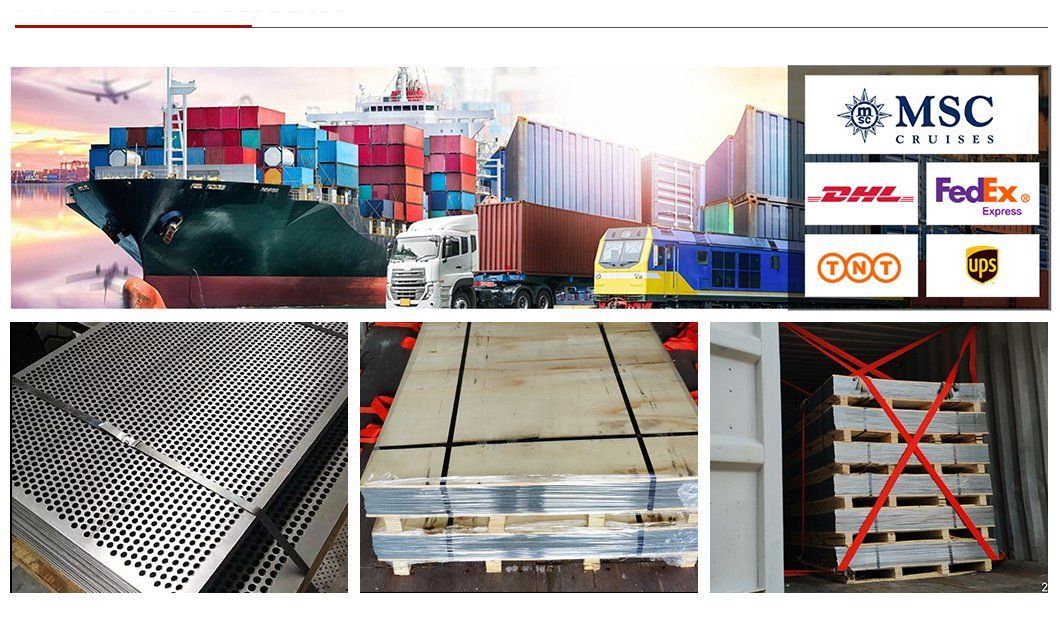 Custom Metal Perforate Mesh Stainless Steel Aluminum Copper Brass Colors