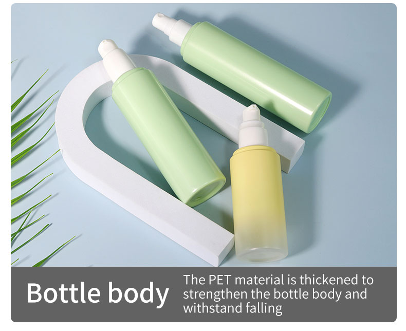 120ml 150ml Lotion Pump Bottle , Empty Plastic Bottles Silk Screen Printed For Makeup Tools