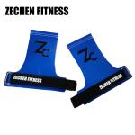 Blue Rogue Fitness Hand Grips Fingerless Gymnastic Carbon Fiber Leather Gloves